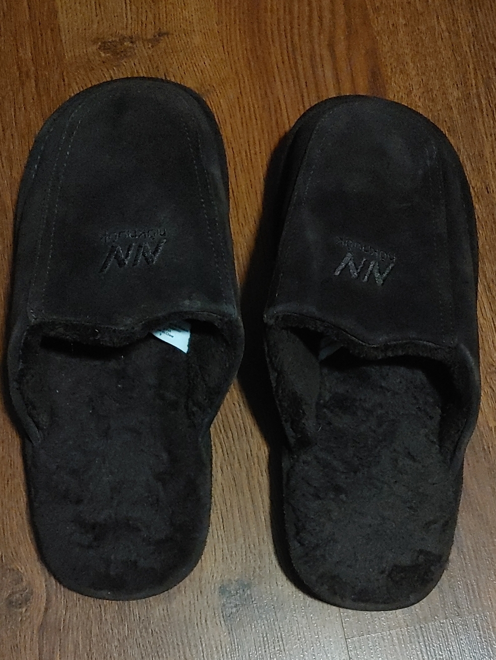 Men's Brown Suede Slippers Sz 9